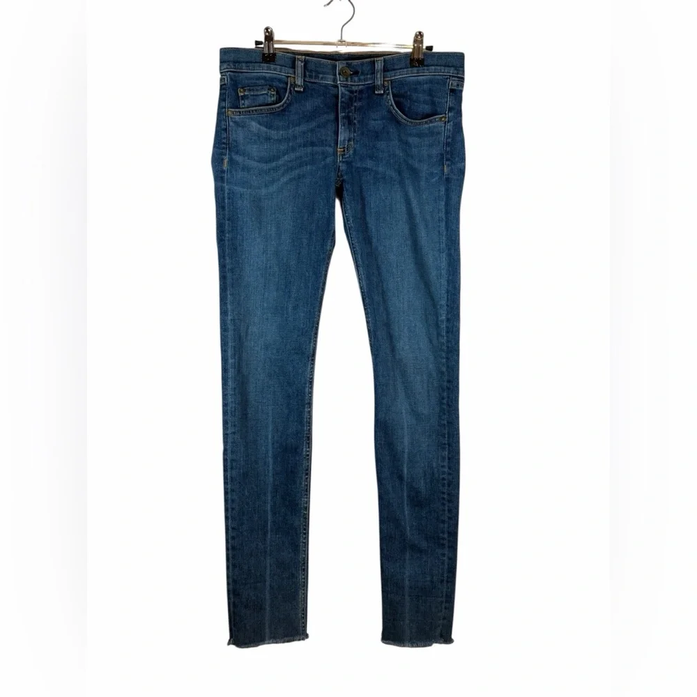 Rag & Bone Dre Slim Boyfriend Raw Hem Jeans in Keiko Sz 27